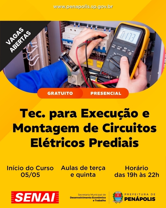 Noticia capacita-penapolis-prefeitura-inscreve-para-curso-de-circuitos-eletricos