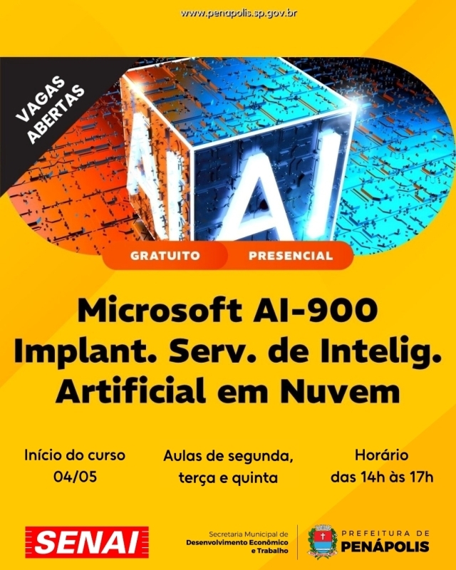 Noticia inscricoes-abertas-para-curso-gratuito-de-inteligencia-artificial-em-nuvem